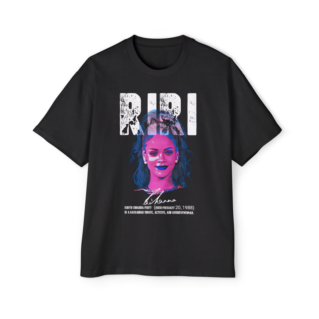 Graphic Tee — "RIRI" Neon Portrait Music Fan Shirt